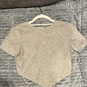 NWT Grey Ribbed tee